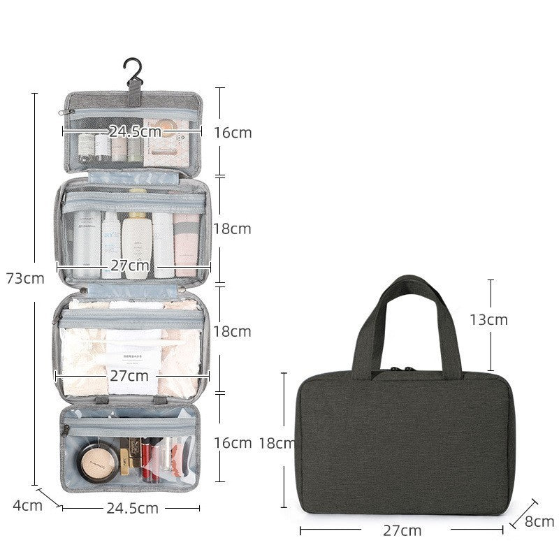 Cosmetic Storage Bag Travel Waterproof Folding Dry Wet Separation Wash Bag