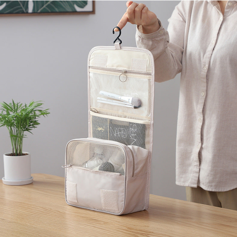 Cosmetic Bag Portable Korean Simple Girl Heart Wash Bag Large Capacity Men's Cosmetic Bag Hook Bag