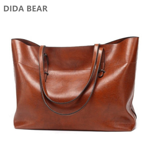 Handbag Brand Leather Tote Bag Women Handbags Female Designer Large