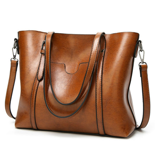 Handbag Shoulder Bags for Women Oil Wax Leather Handbag Tote Crossbody Women