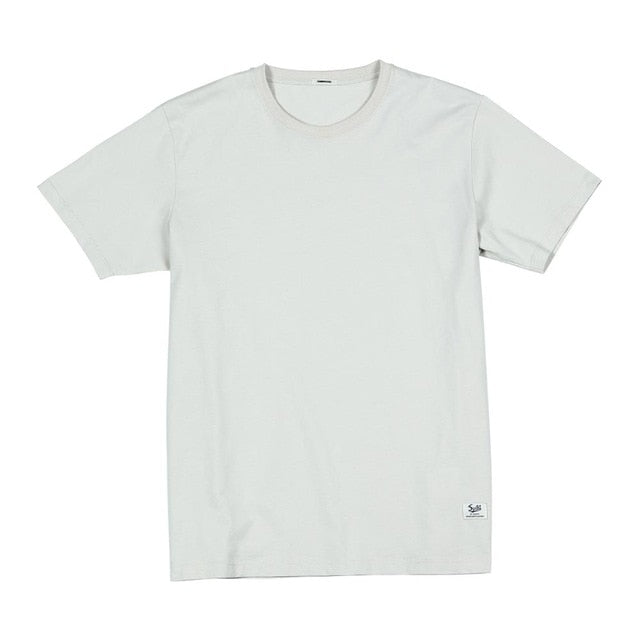 SIMWOOD 2020 summer new solid t-shirt 100% cotton Compact-Siro Spinning O-neck Tops High Quality plus size clothes SI980698