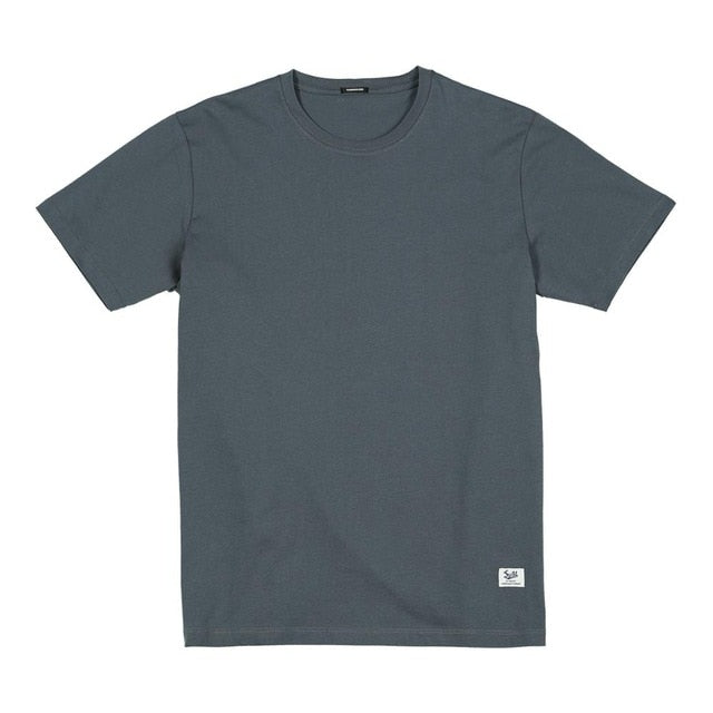 SIMWOOD 2020 summer new solid t-shirt 100% cotton Compact-Siro Spinning O-neck Tops High Quality plus size clothes SI980698