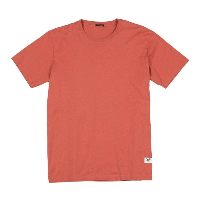 SIMWOOD 2020 summer new solid t-shirt 100% cotton Compact-Siro Spinning O-neck Tops High Quality plus size clothes SI980698