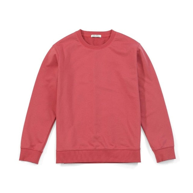 SIMWOOD 2020 Autumn New Hoodies Men Casual Minimalist Sweatshirt O-neck Embroidery logo Plus Size Basic Pullover SI980547
