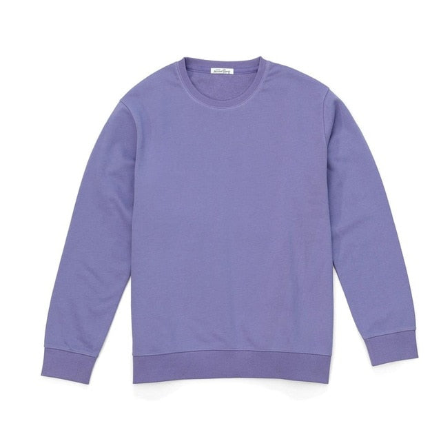 SIMWOOD 2020 Autumn New Hoodies Men Casual Minimalist Sweatshirt O-neck Embroidery logo Plus Size Basic Pullover SI980547