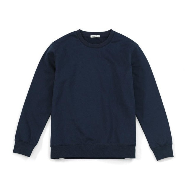 SIMWOOD 2020 Autumn New Hoodies Men Casual Minimalist Sweatshirt O-neck Embroidery logo Plus Size Basic Pullover SI980547