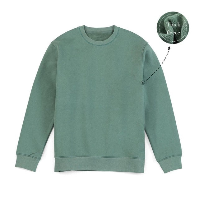SIMWOOD 2020 Autumn New Hoodies Men Casual Minimalist Sweatshirt O-neck Embroidery logo Plus Size Basic Pullover SI980547