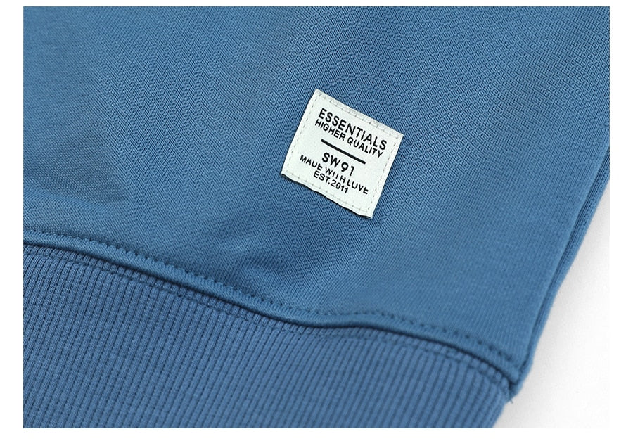 SIMWOOD 2020 Autumn New Hoodies Men Casual Minimalist Sweatshirt O-neck Embroidery logo Plus Size Basic Pullover SI980547