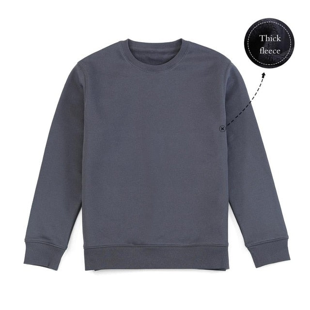 SIMWOOD 2020 Autumn New Hoodies Men Casual Minimalist Sweatshirt O-neck Embroidery logo Plus Size Basic Pullover SI980547