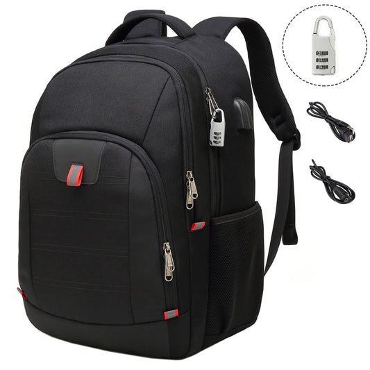 XQXA Unisex 30L Business Laptop Backpack Men Teenagers School With USB Charging