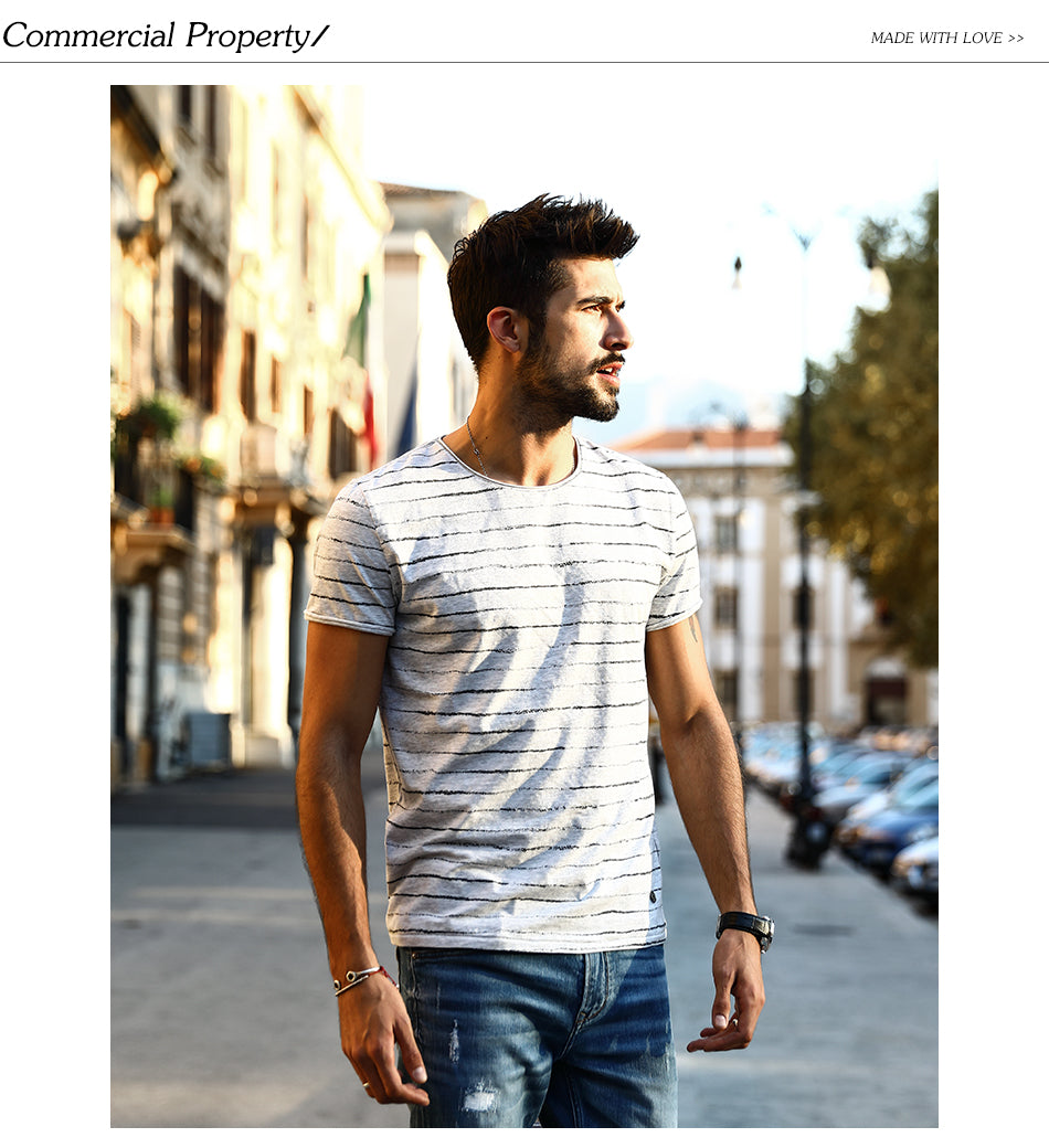 SIMWOOD Spring Summer T Shirt Men Short