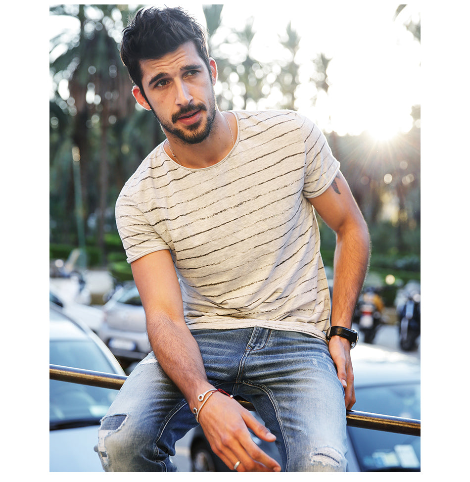 SIMWOOD Spring Summer T Shirt Men Short