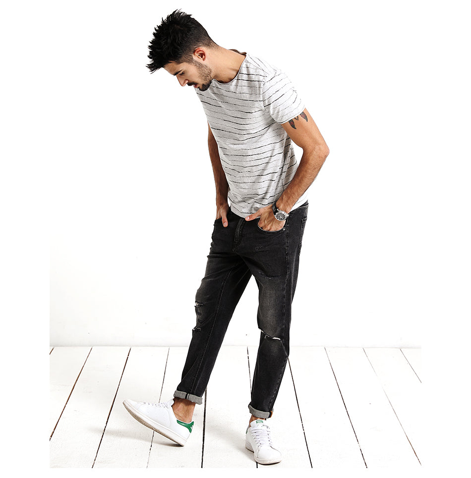 SIMWOOD Spring Summer T Shirt Men Short