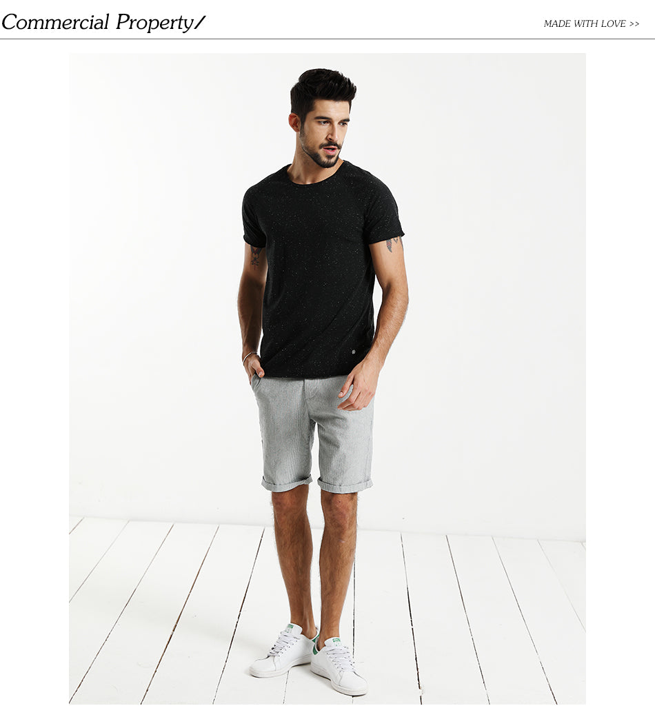 SIMWOOD T Shirt Men Colored Cotton Fashion Slim Fit