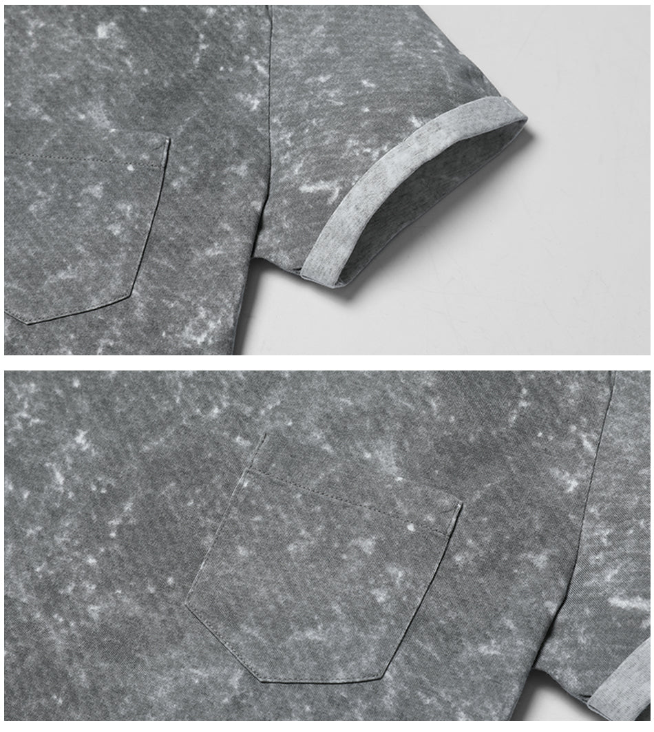 SIMWOOD T Shirt Men Marble 100% Pure Cotton Fashion Tops Brand Clothing