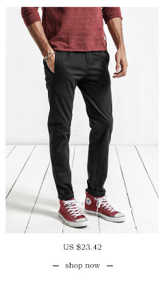 SIMWOOD Pants Men Fashion Long Trouser Cotton High Quality