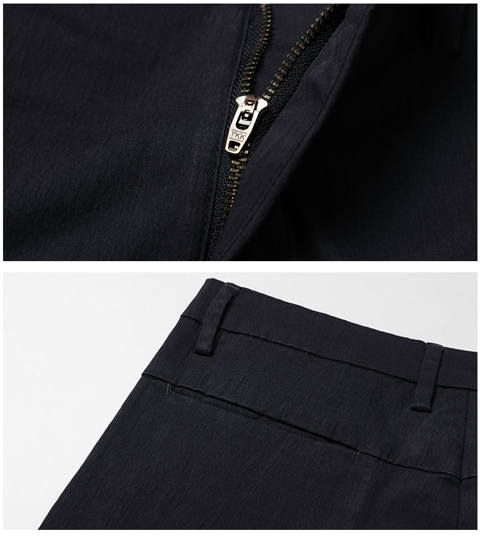 SIMWOOD Casual Pants Men Deep Gray Slim High Quality Plus Size