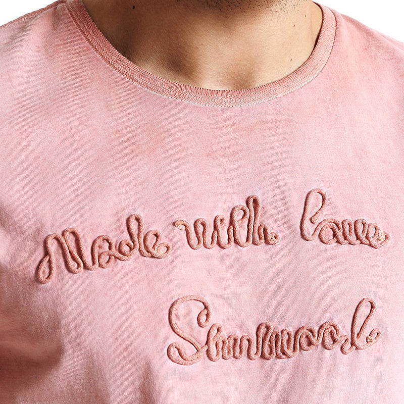 SIMWOOD T Shirt Men 100% Pure Cotton Vintage Letter embroidered Slim Fit Tops Brand Clothing TD1152