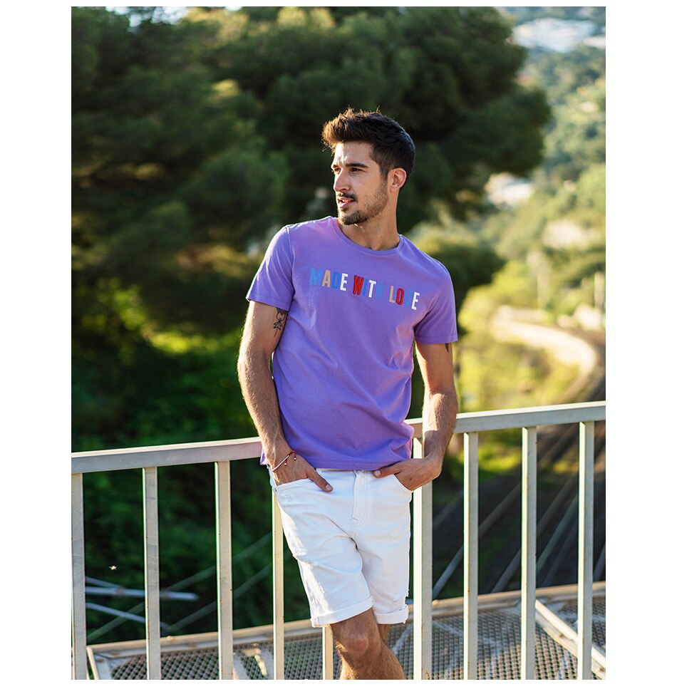 SIMWOOD New 2019 Summer T-Shirt Men Short Sleeve Slim Casual Cotton Tees Literal Thoughts Plus Size Tops Brand Clothing 180289