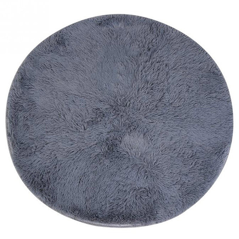 Fluffy Rugs Anti Skid Shaggy Area Rug Room Home Bedroom Carpet Round Floor Mat