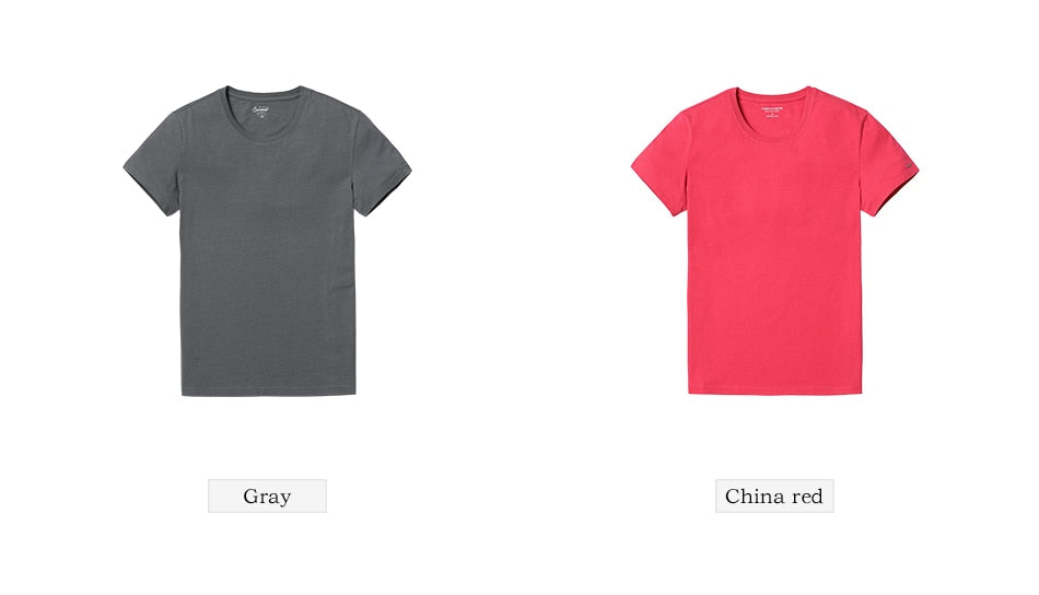 SIMWOOD 2019 New T Shirt Men Slim Fit Solid Color fitness Casual Tops 100% Cotton Comfortable High Quality Plus Size TD017101