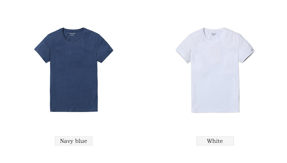 SIMWOOD 2019 New T Shirt Men Slim Fit Solid Color fitness Casual Tops 100% Cotton Comfortable High Quality Plus Size TD017101