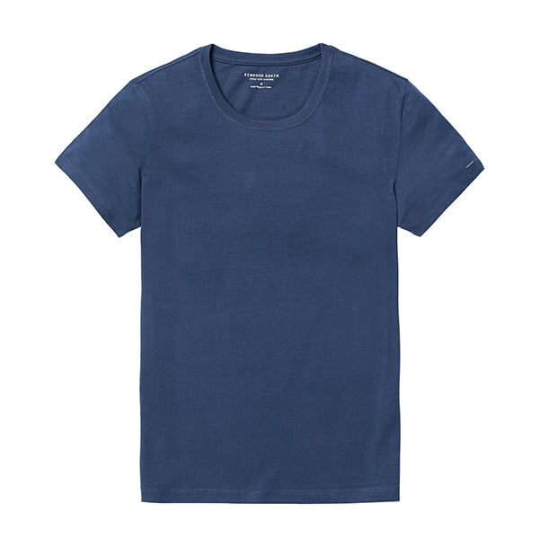 SIMWOOD 2019 New T Shirt Men Slim Fit Solid Color fitness Casual Tops 100% Cotton Comfortable High Quality Plus Size TD017101