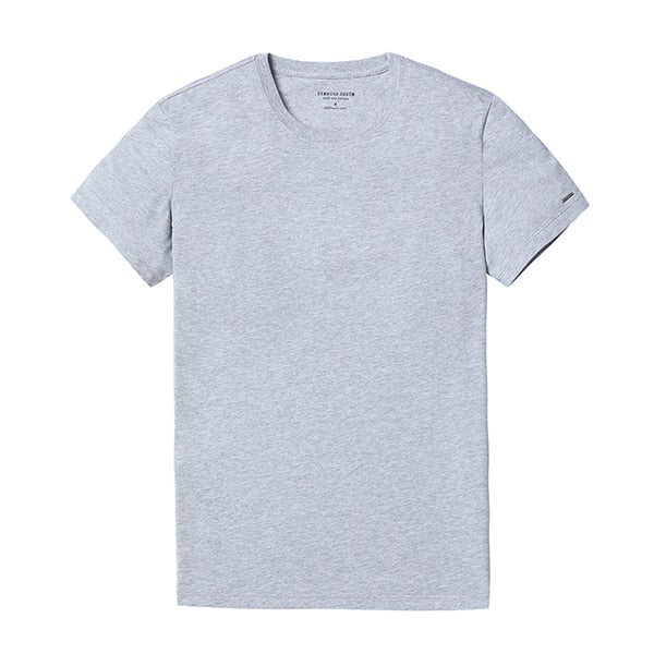 SIMWOOD 2019 New T Shirt Men Slim Fit Solid Color fitness Casual Tops 100% Cotton Comfortable High Quality Plus Size TD017101