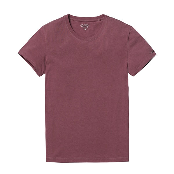 SIMWOOD 2019 New T Shirt Men Slim Fit Solid Color fitness Casual Tops 100% Cotton Comfortable High Quality Plus Size TD017101
