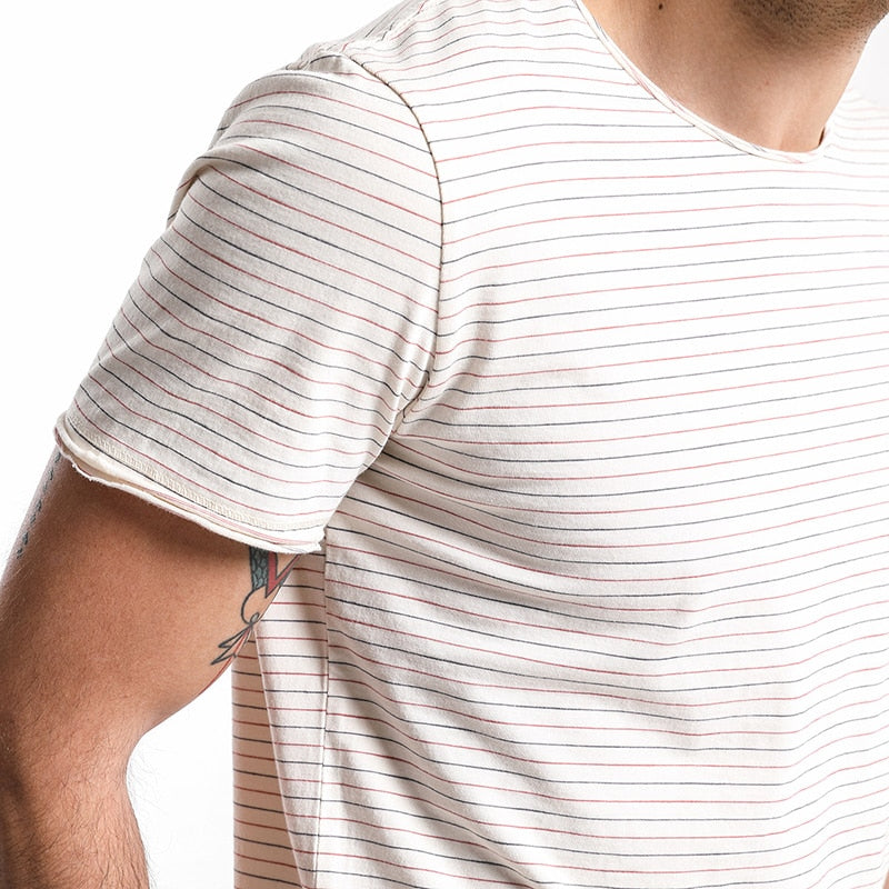 SIMWOOD Hot Sale 2019 Summer T-Shirts Men Slim Fit 100% Cotton Plus Size High Quality Short Sleeve Tops Brand Clothing 180160