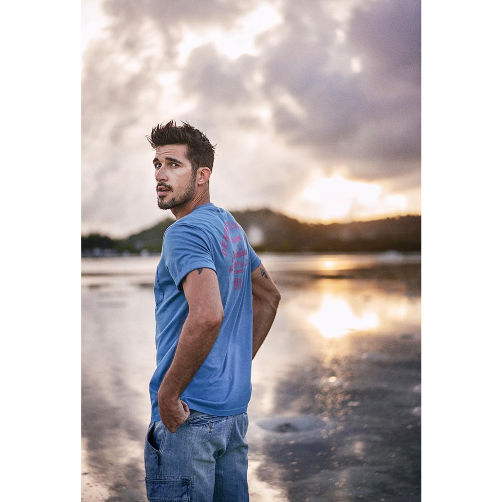 SIMWOOD 2019 summer t shirt men 100% cotton letter print tshirt short sleeve t-shirt hip hop high quality brand clothing 190254