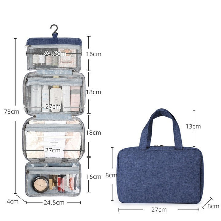 Cosmetic Storage Bag Travel Waterproof Folding Dry Wet Separation Wash Bag
