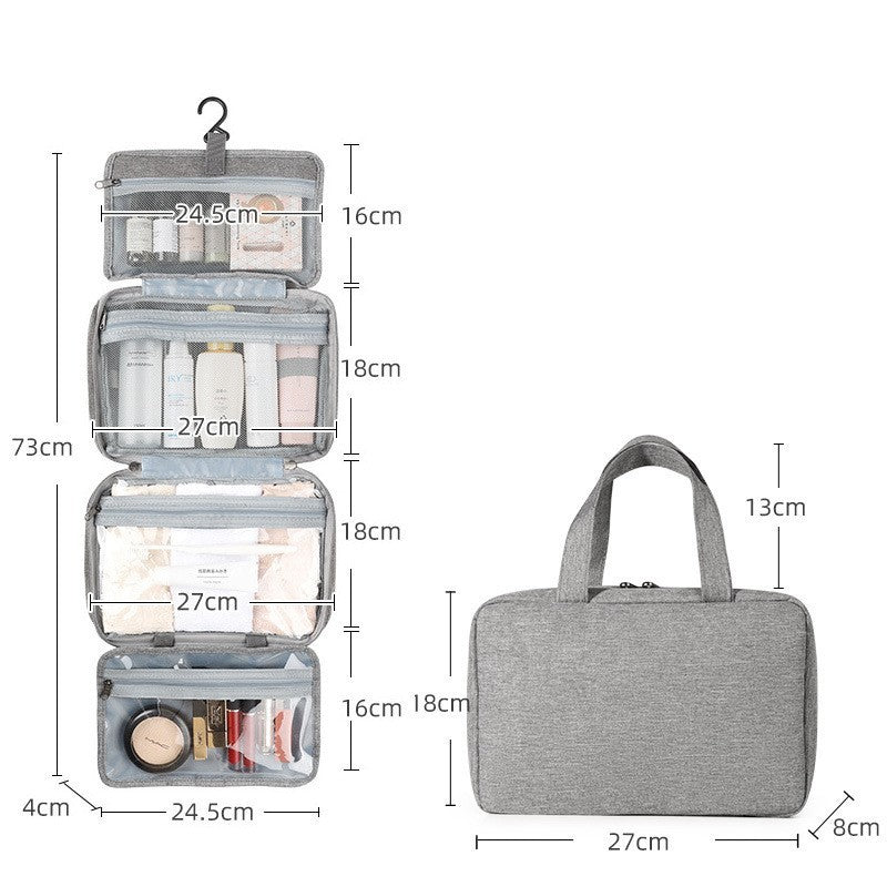 Cosmetic Storage Bag Travel Waterproof Folding Dry Wet Separation Wash Bag