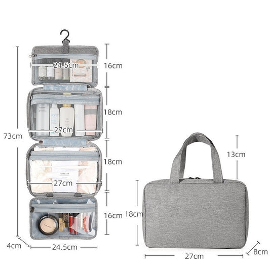 Cosmetic Storage Bag Travel Waterproof Folding Dry Wet Separation Wash Bag