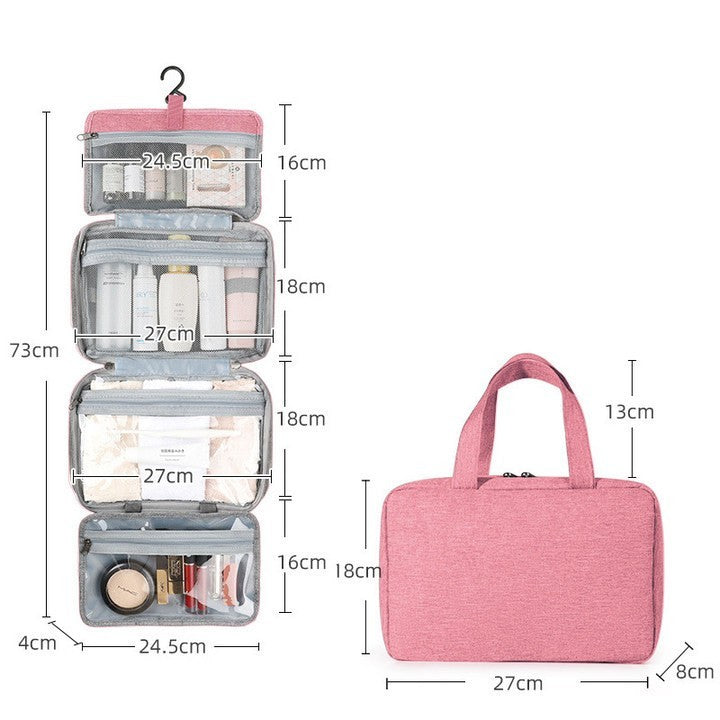 Cosmetic Storage Bag Travel Waterproof Folding Dry Wet Separation Wash Bag