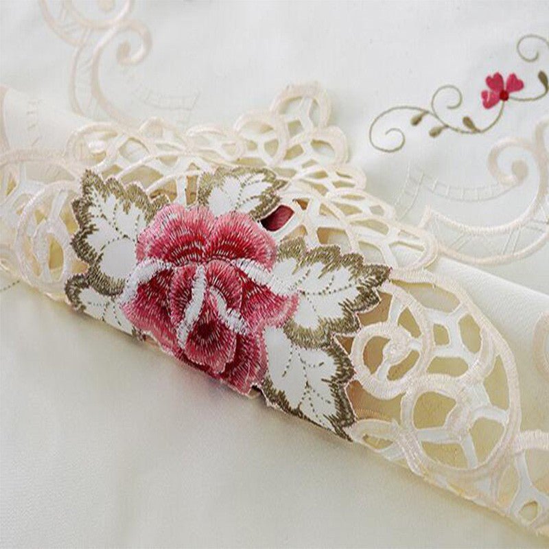 Table Runners Floral Lace Dust Proof Covers for Table Home