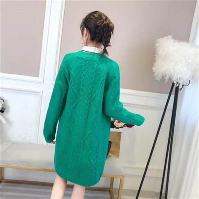 Women Long Cardigans For Autumn Winter Warm Oversize Long Cardigans Poncho