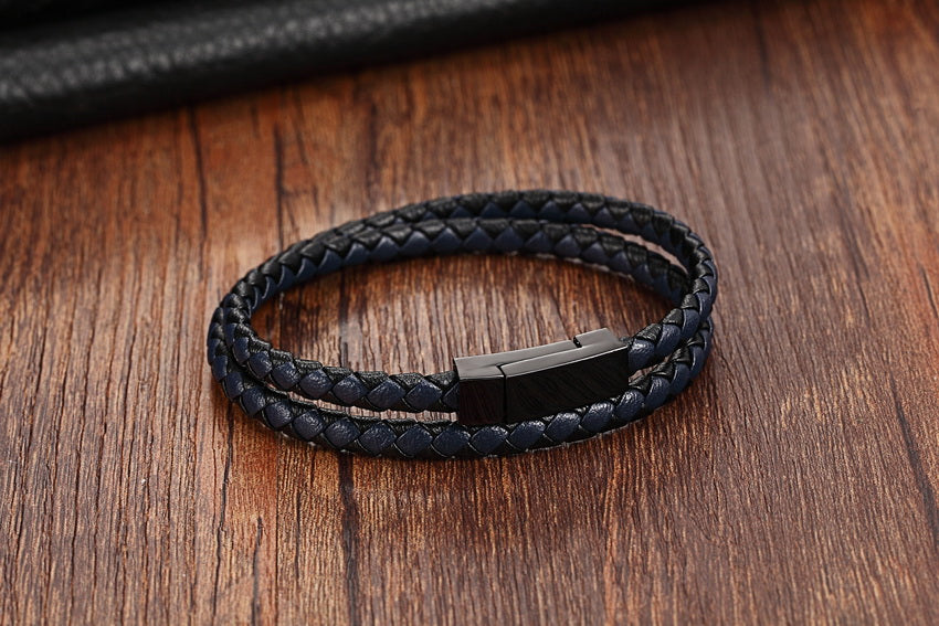 Bracelet Chain Bracelet Men Genuine Leather Magnet Leather Bracelet for women Male