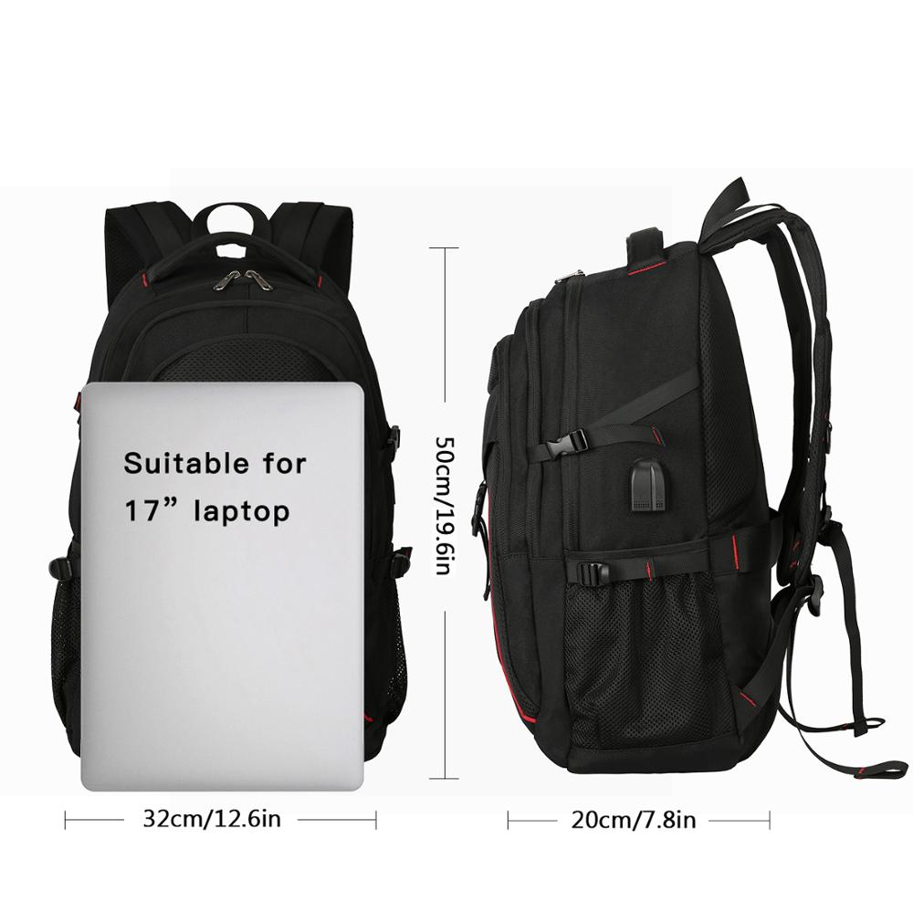 XQXA Men Business Laptop Backpack Large Capacity 30L Travel School