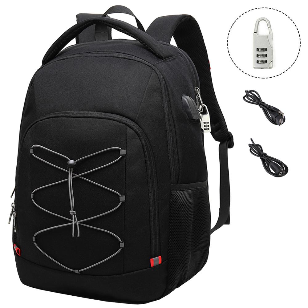 XQXA Business Travel Backpack Women Men Laptop With Anti-theft Lock USb Charging Port