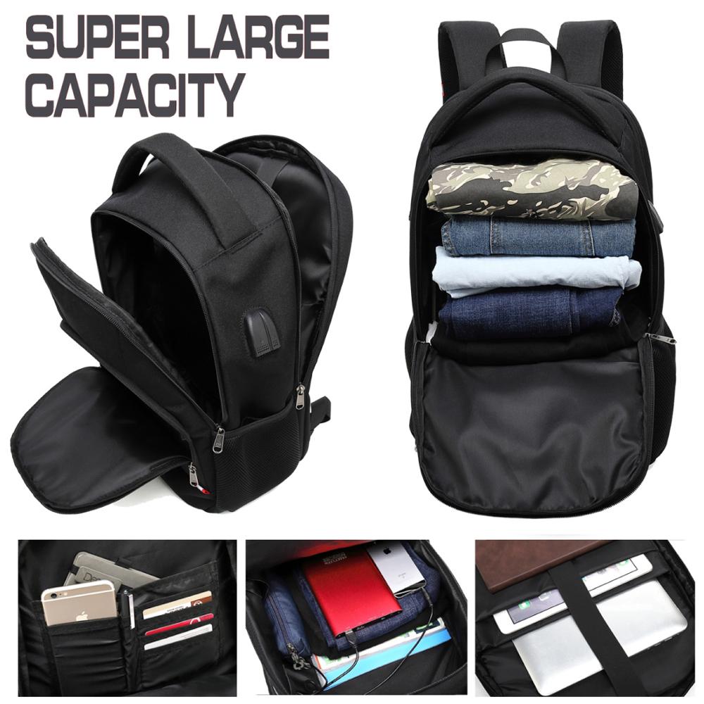 XQXA Business Travel Backpack Women Men Laptop With Anti-theft Lock USb Charging Port