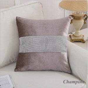 Shinny velvet  Pillow cushion ivory Grey purple Cushion cover Home Decorative 45x45cm