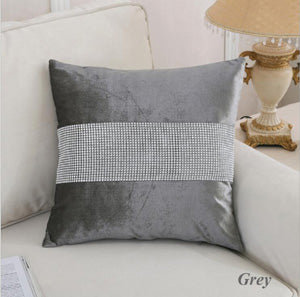 Shinny velvet  Pillow cushion ivory Grey purple Cushion cover Home Decorative 45x45cm