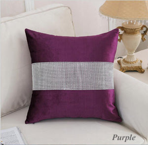 Shinny velvet  Pillow cushion ivory Grey purple Cushion cover Home Decorative 45x45cm