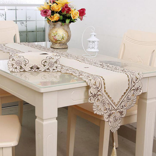 Table Runners Floral Table Cover Dust proof Runners Home Textile