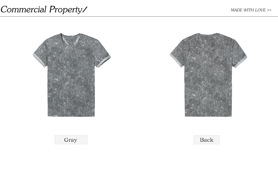 SIMWOOD T Shirt Men Marble 100% Pure Cotton Fashion Tops Brand Clothing