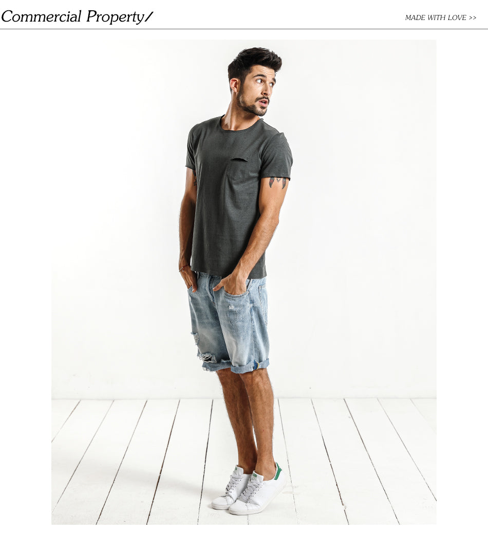 SIMWOOD T Shirts Men 100% Pure Cotton O-neck Brand Clothing Slim Fit Plus Size