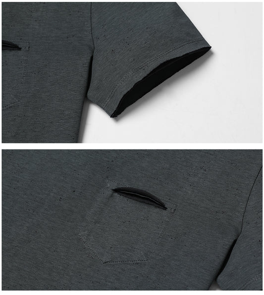 SIMWOOD T Shirts Men 100% Pure Cotton O-neck Brand Clothing Slim Fit Plus Size
