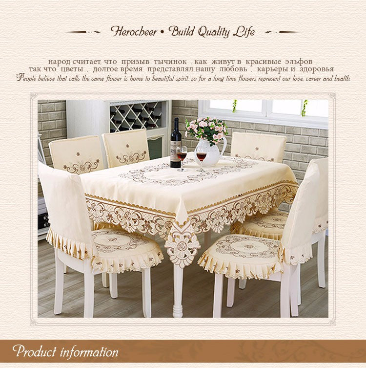 Table runners Tablecloth Square Floral Home Hotel Wedding Table Cover Decorative