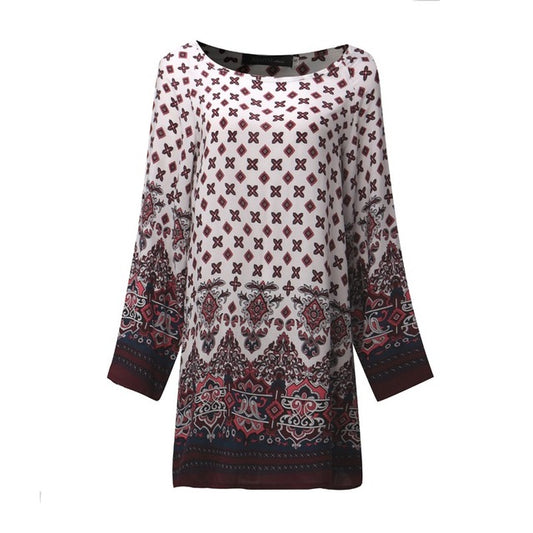 Women Dress 2016 ZANZEA Autumn Sexy Mini Vintage Print Mini Dress O Neck Long Sleeve Floral Casual Veatidos Plus Size S-5XL